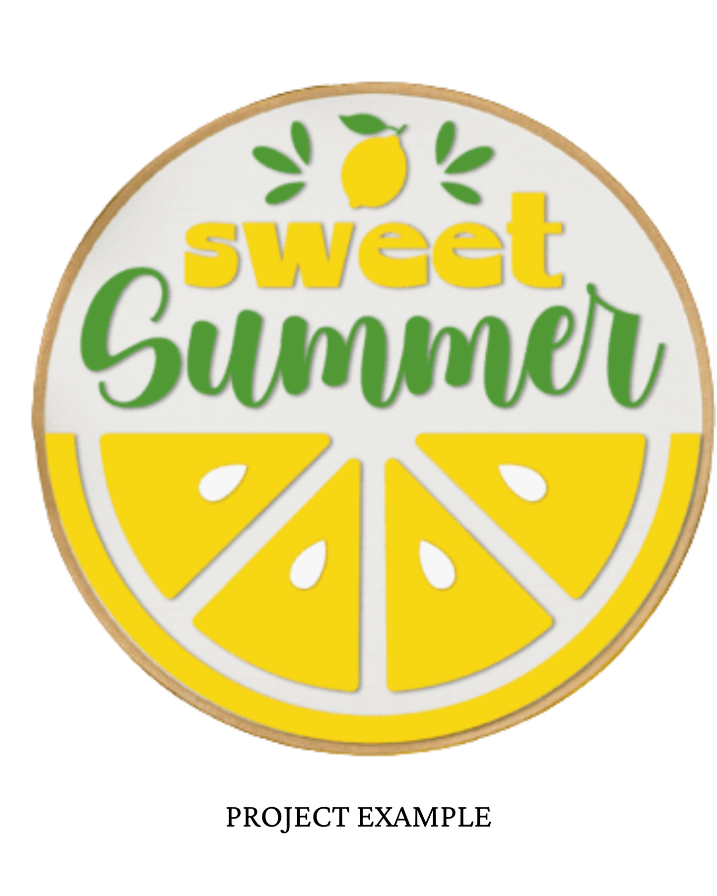 Sweet Summer Lemon Round Sign | Creative Table Project