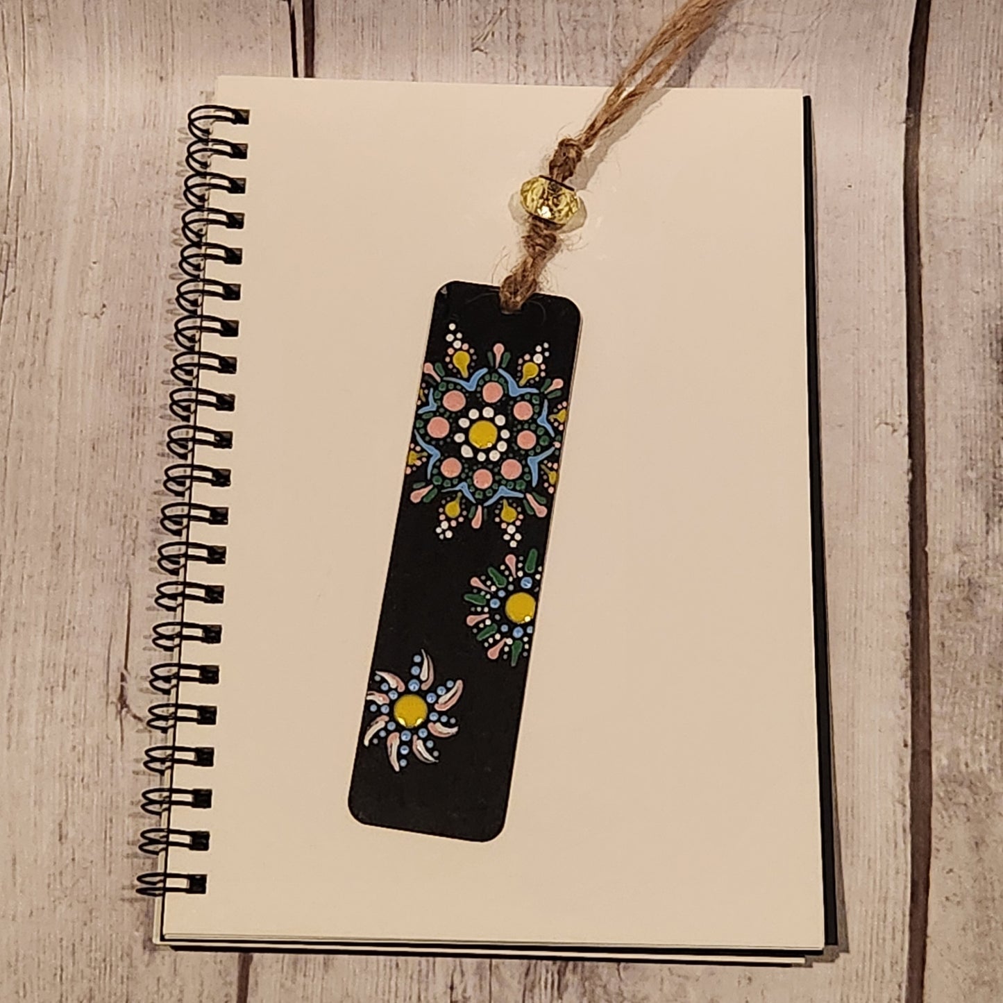 Hand-painted Mandala Flower Bookmark | Handcrafted Collective