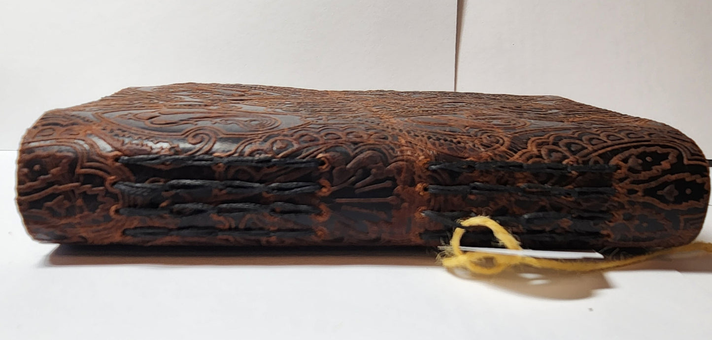 Embossed Cowhide Leather Journal