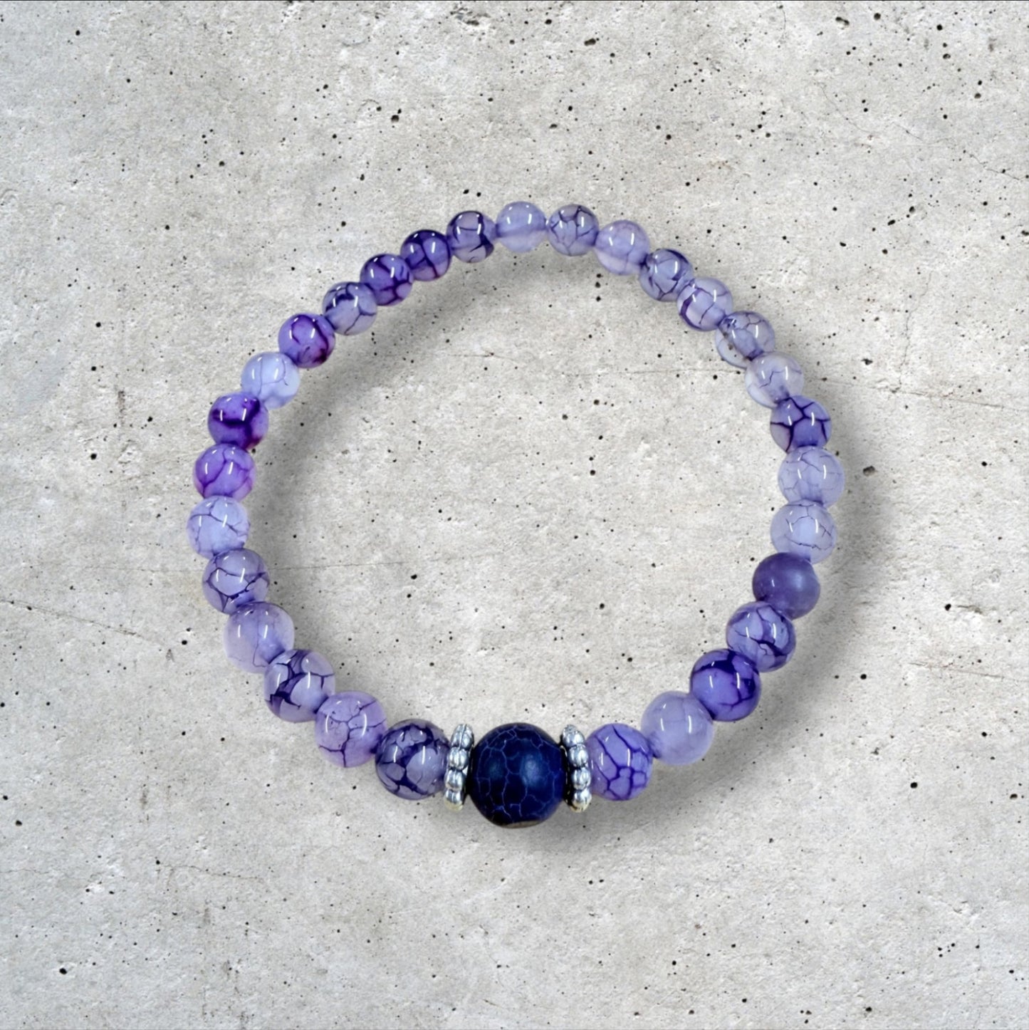 Purple Beaded Bracelet
