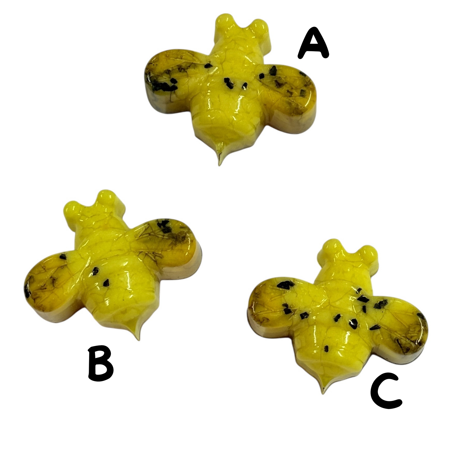 Yellow Bumble Bee Resin Magnet