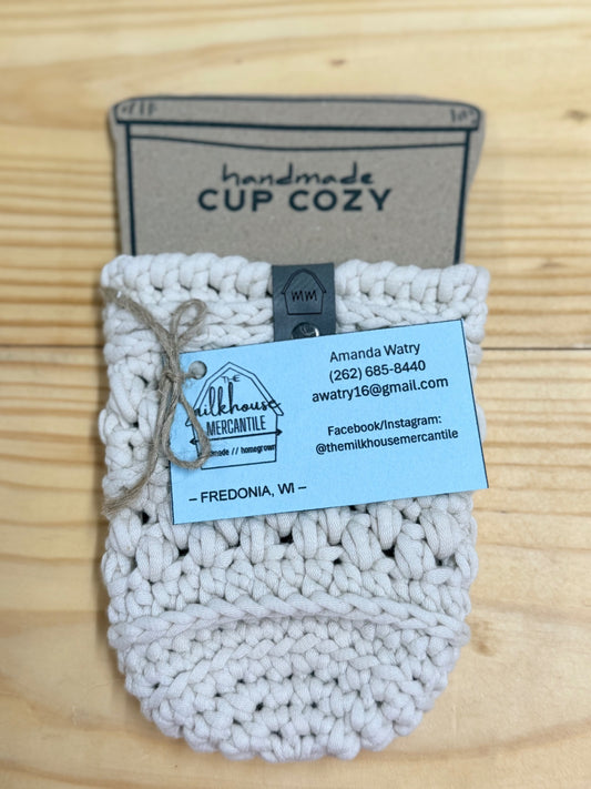 Crochet Grande Cup Sleeve White