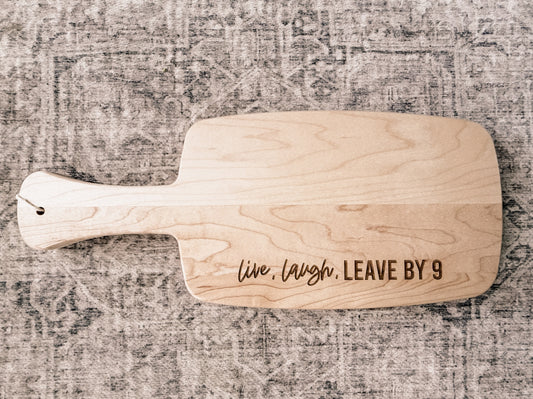 Charcuterie Board - Leave By 9 - Light Wood