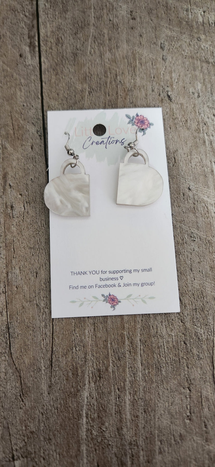 Acrylic Pearl Coffee Cup Dangle Earring