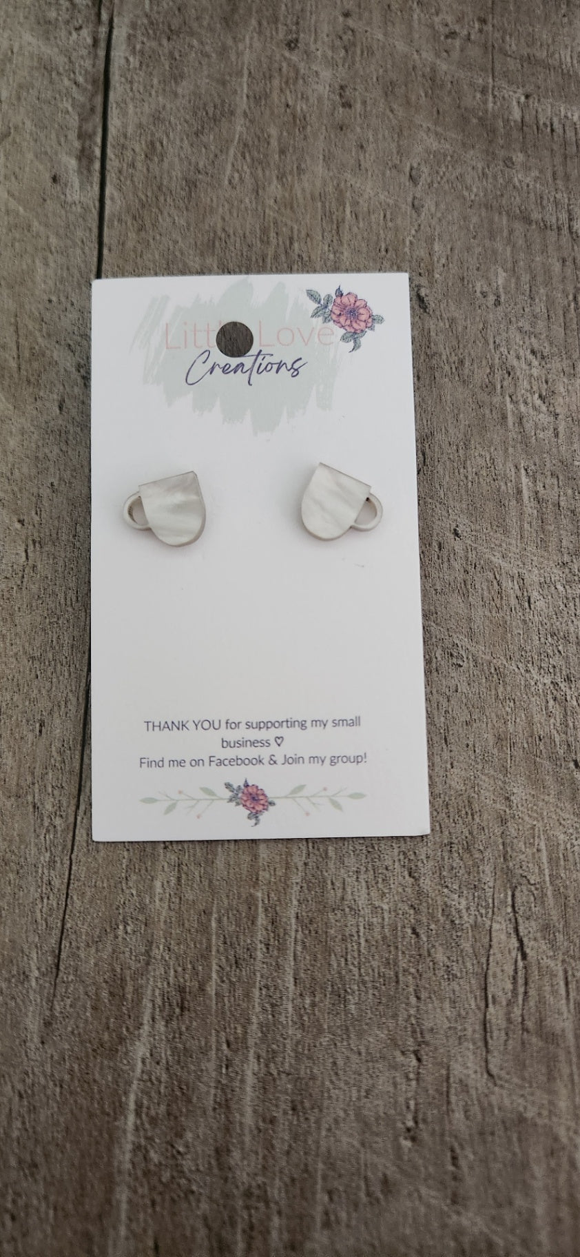 Acrylic Coffee Cup Stud Earring