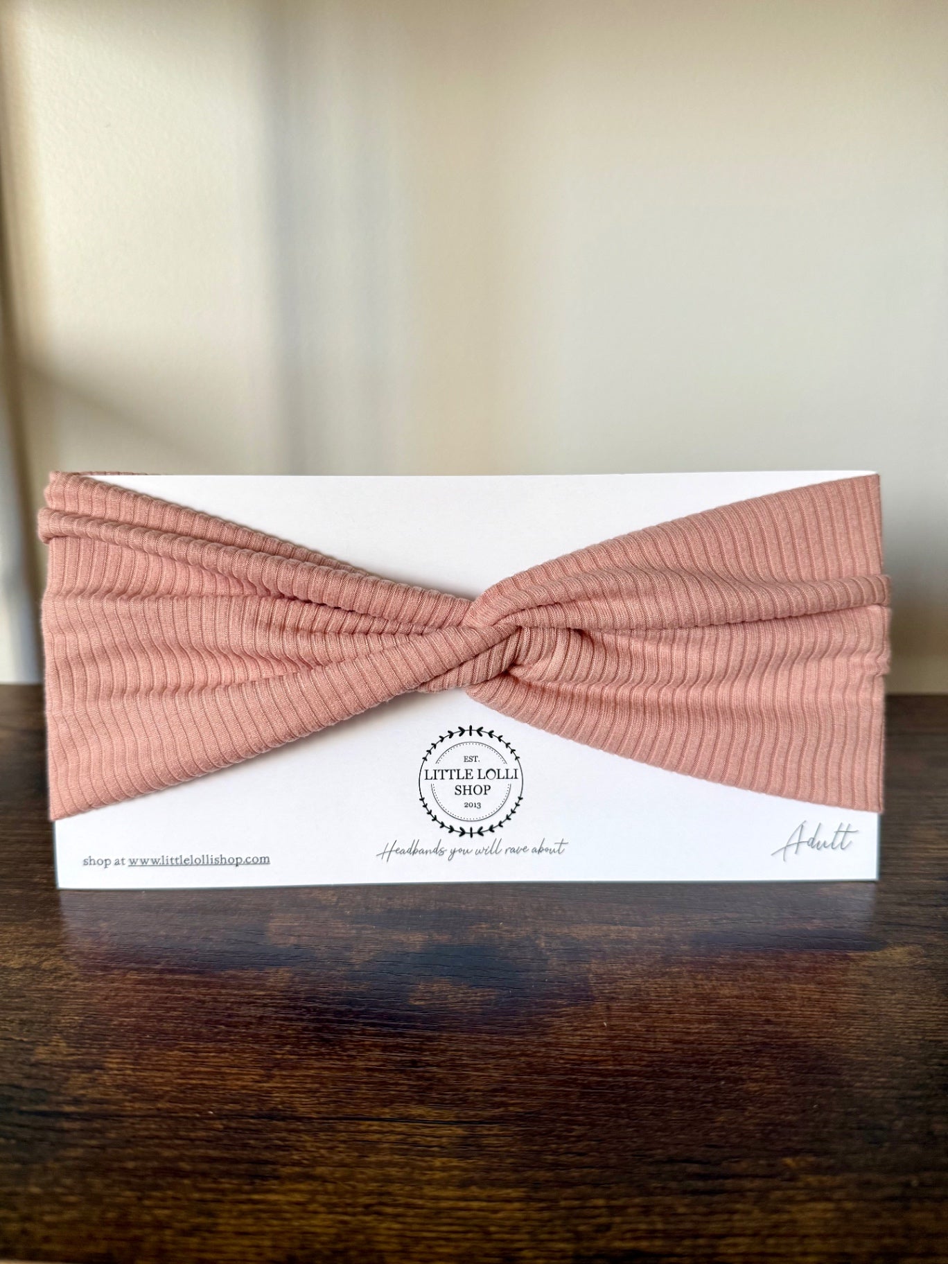 Pink Ribbed Headband