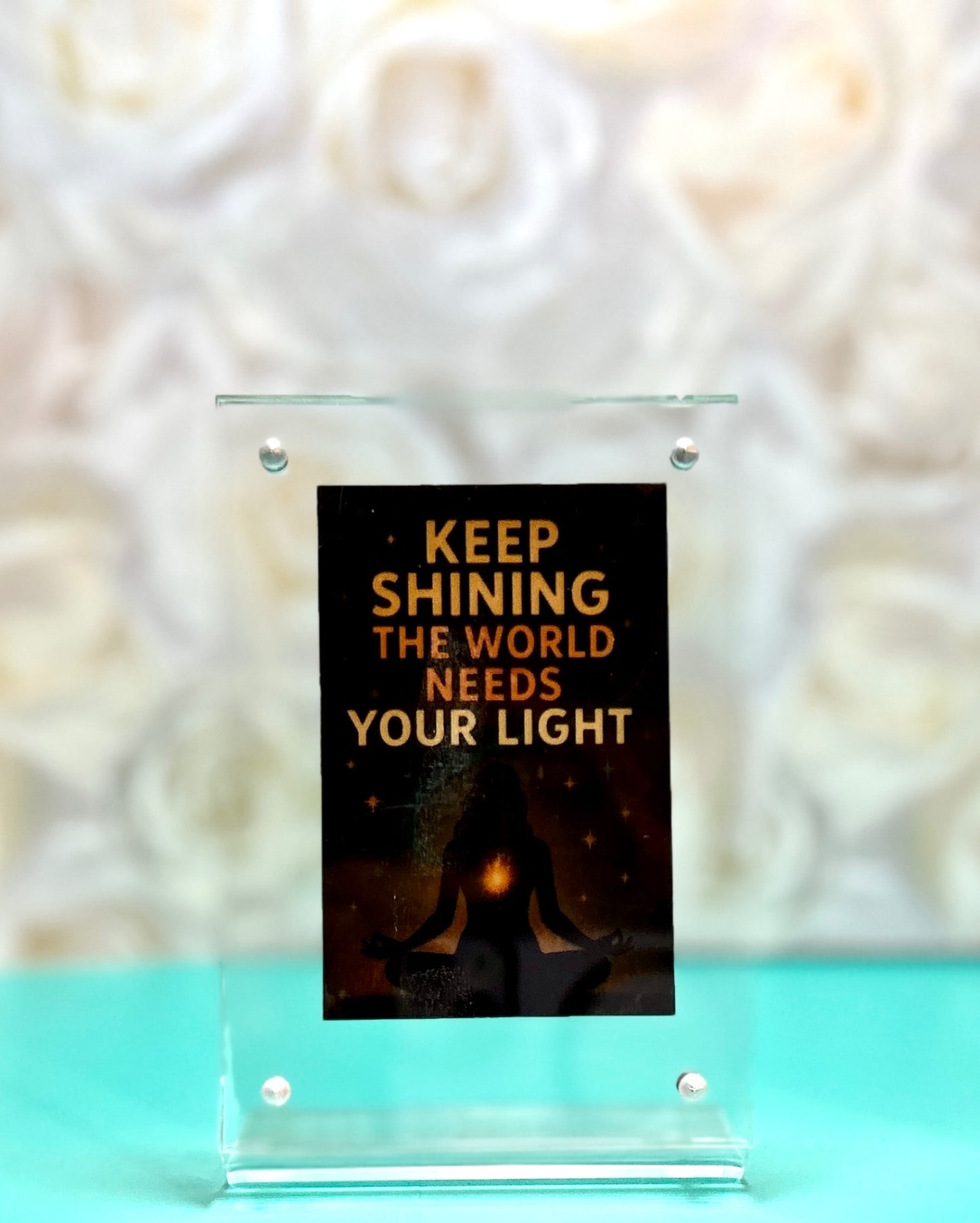 Keep Shining – Yoga Pose Vinyl Sticker