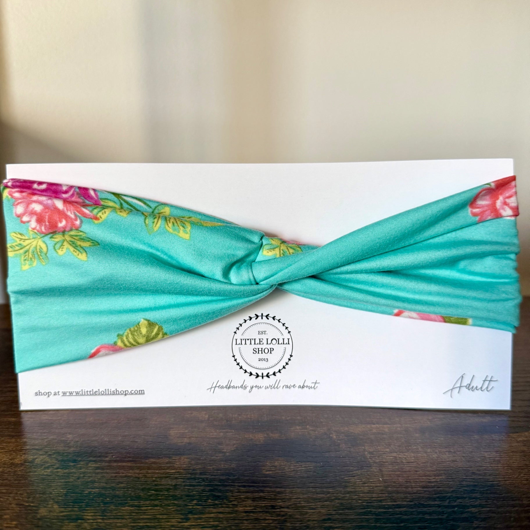 Turquoise Floral Headband