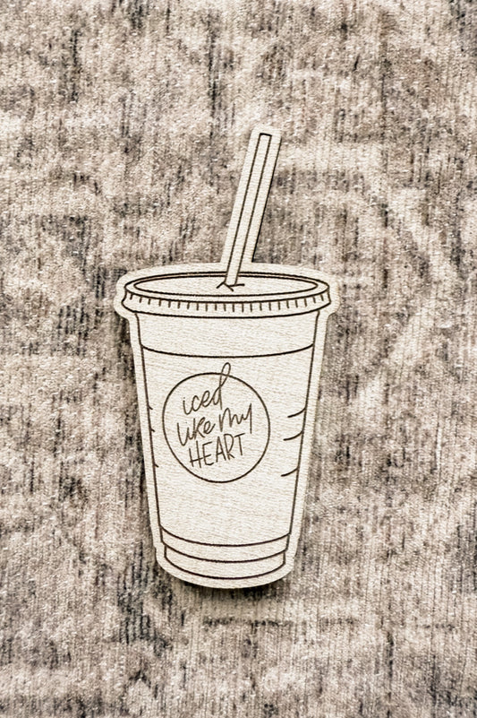 07 - Wood Magnet - Iced - Linen