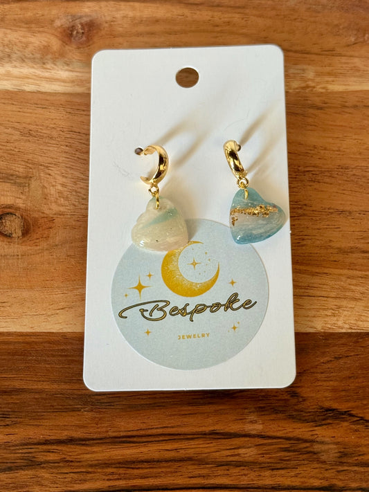 Heart Resin Dangle Earrings