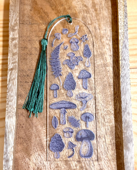 Boho Mushroom Acrylic Bookmark
