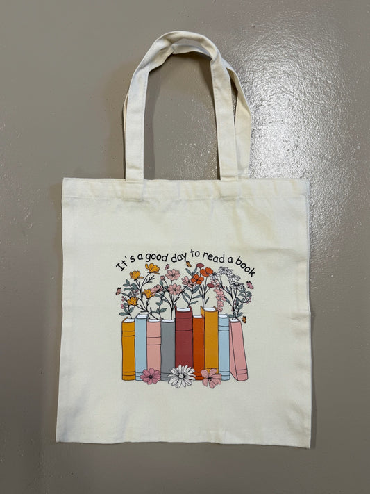 It's a Good Day To Read A Book Canvas Tote Bag