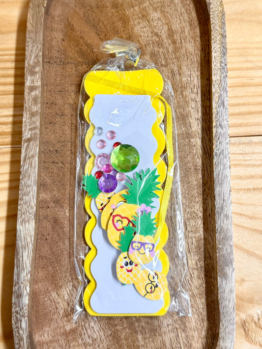 Yellow Pineapple DIY Bookmark Kit