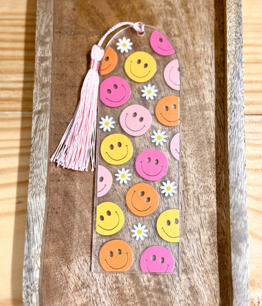 Smiley Face Acrylic Bookmark