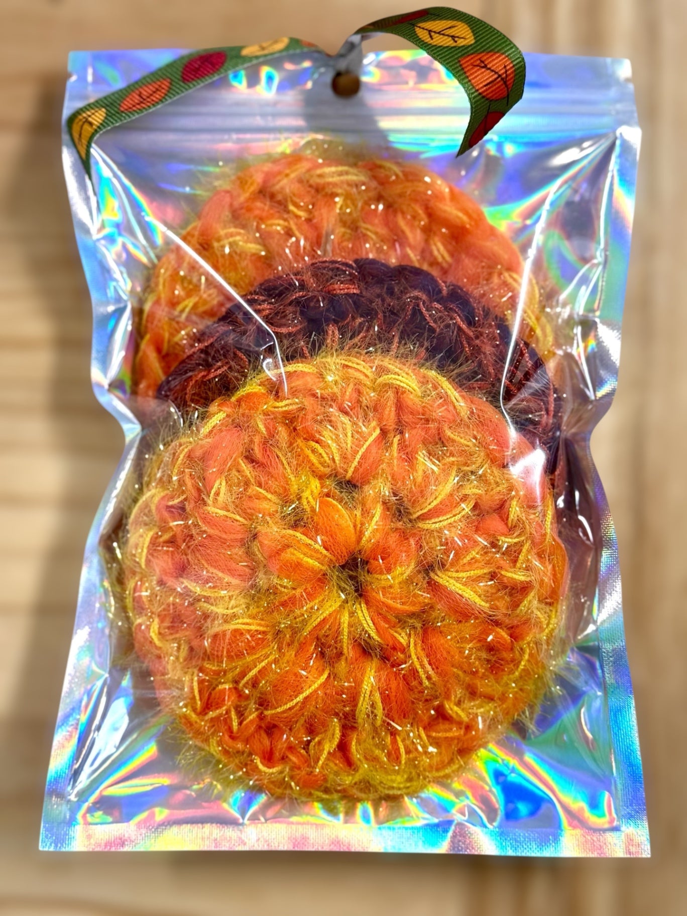 Halloween Crochet Kitchen Scrubbie Set