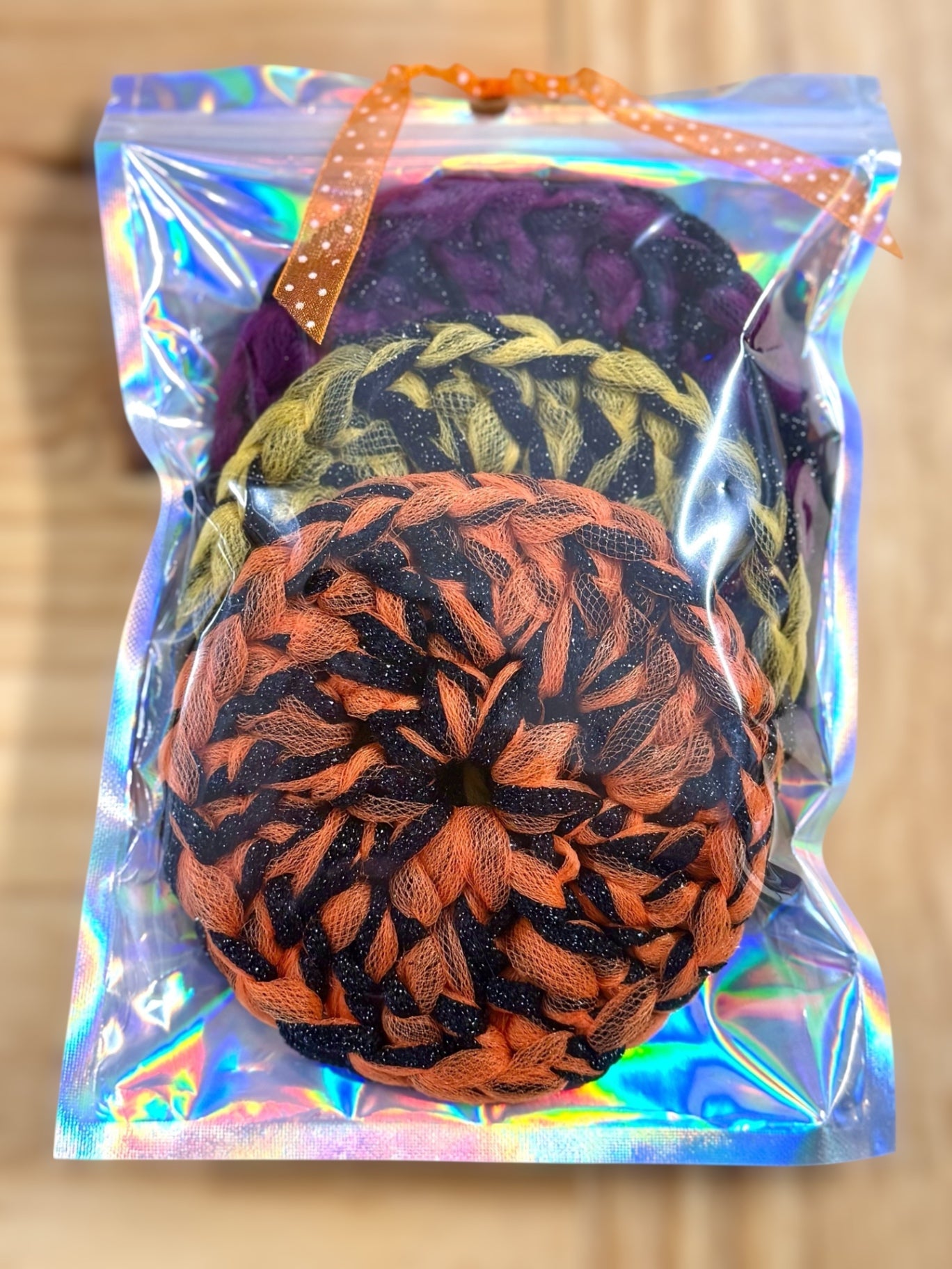 Halloween Crochet Kitchen Scrubbie Set