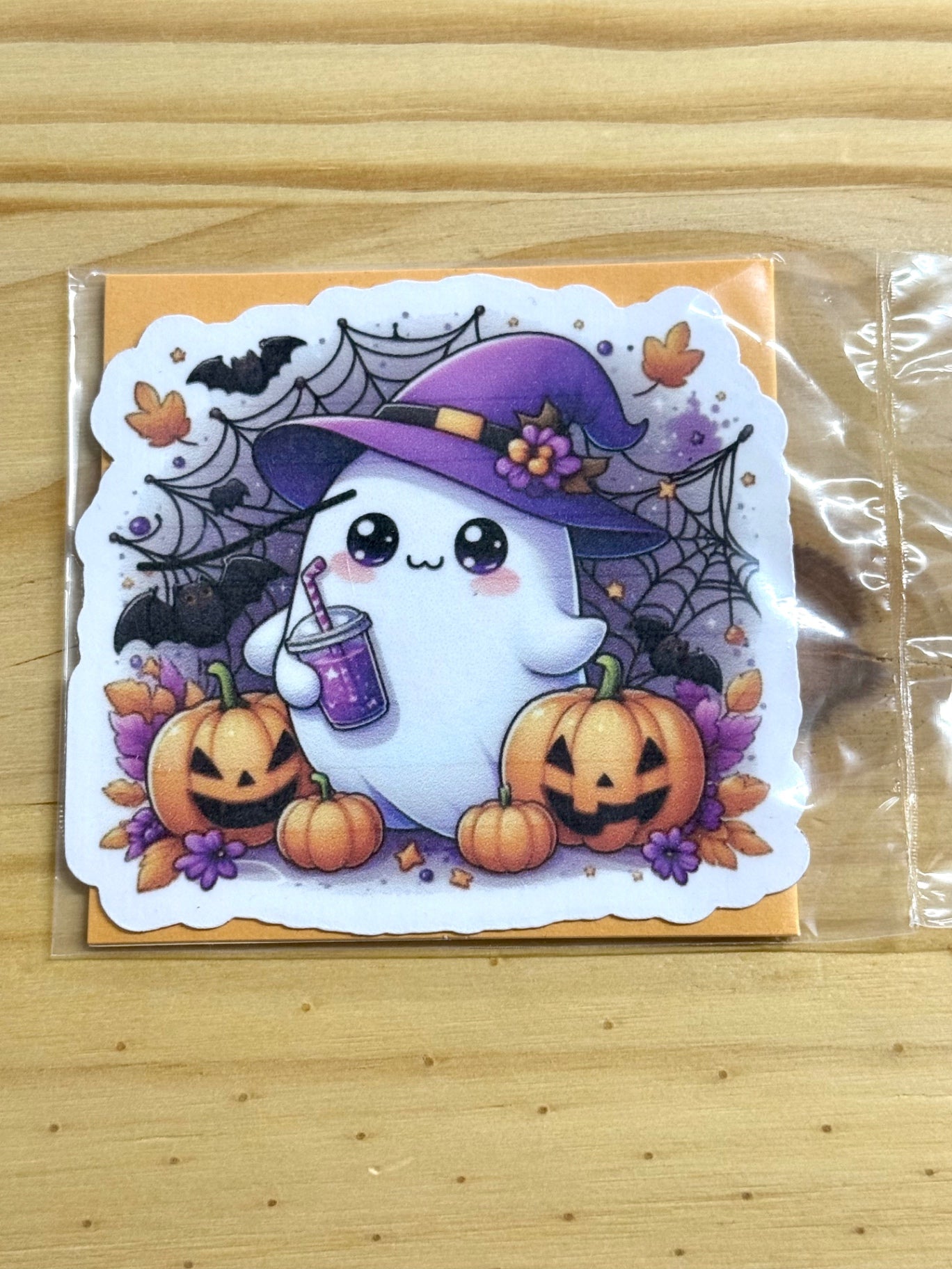 Cute Halloween Ghost Witch Sticker