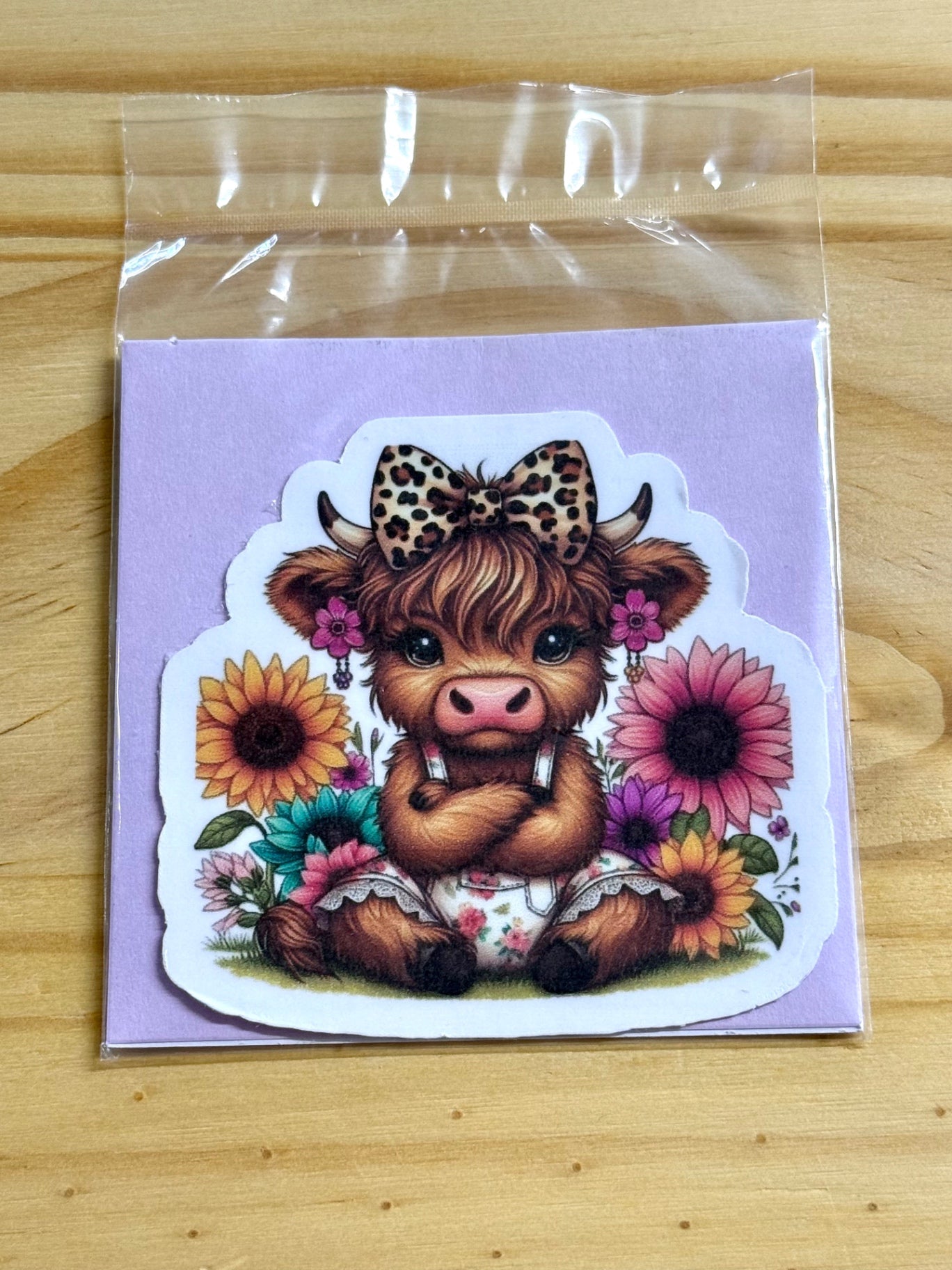 Fall Cow Cutie Sticker