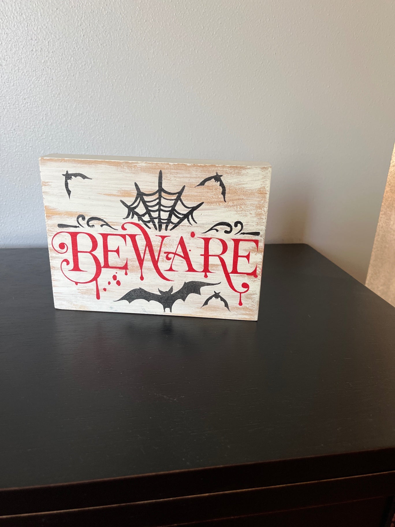 Halloween Beware Sign