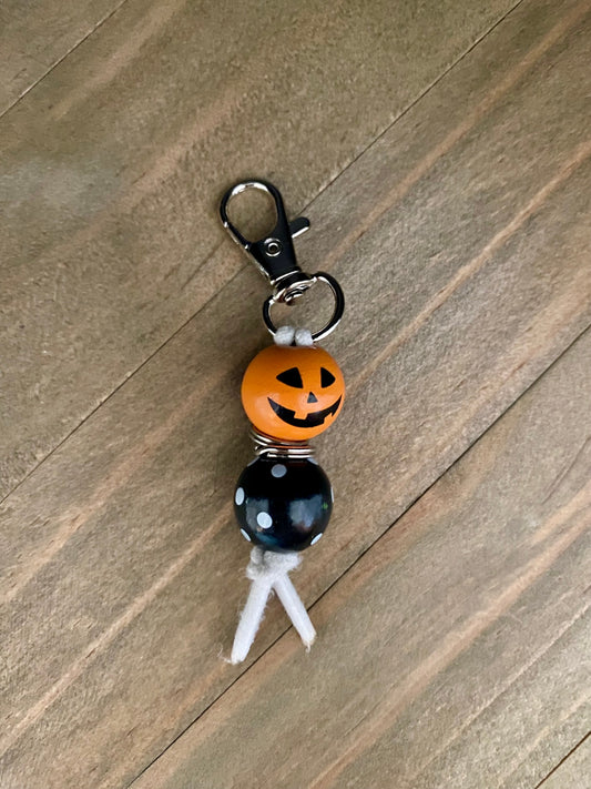 Kids Zipper Clip Buds  -  Jack o lantern
