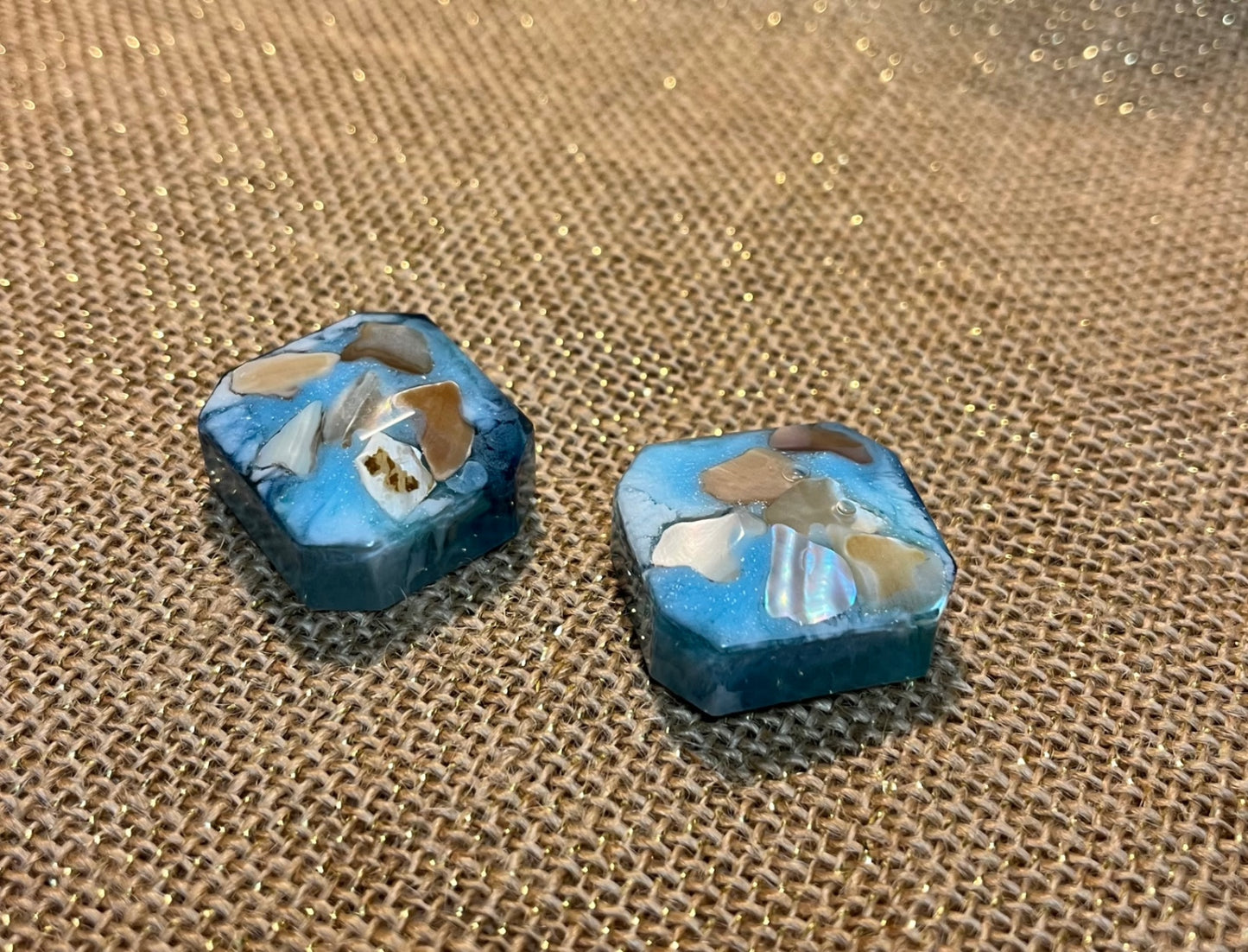 Coastal Charm Square Resin Magnet
