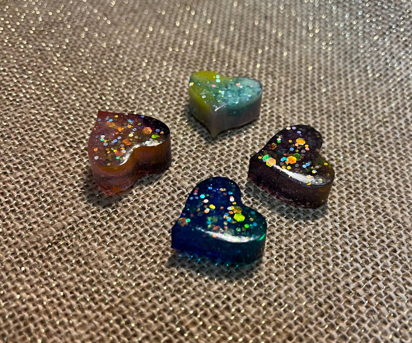 Rainbow Sparkle Heart Magnet