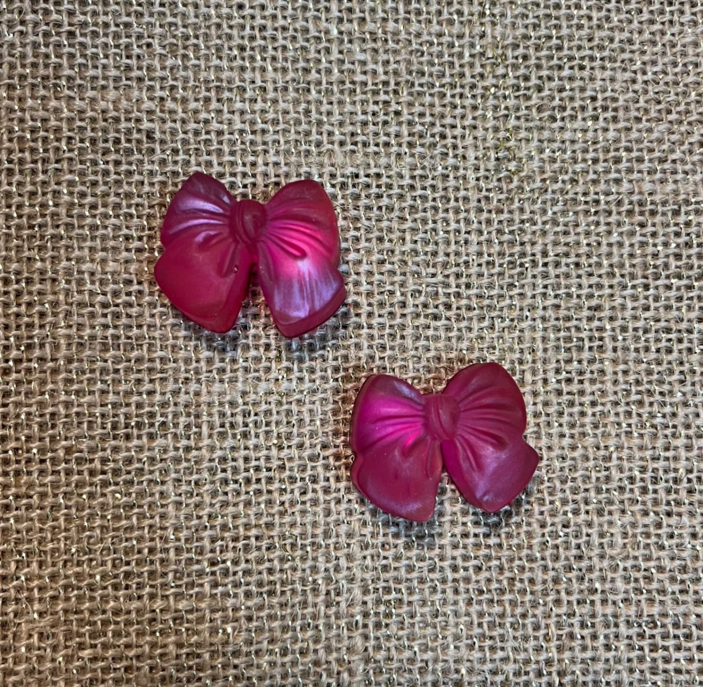 Sweet Pink Bow Resin Magnet