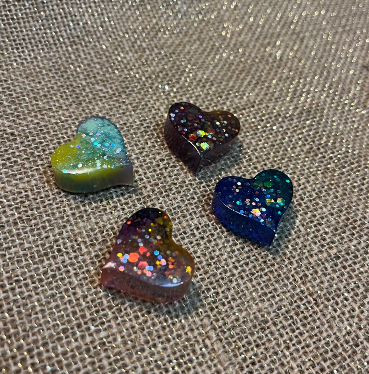 Rainbow Sparkle Heart Magnet
