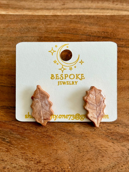 Fall Leaf Polymer Clay Earrings