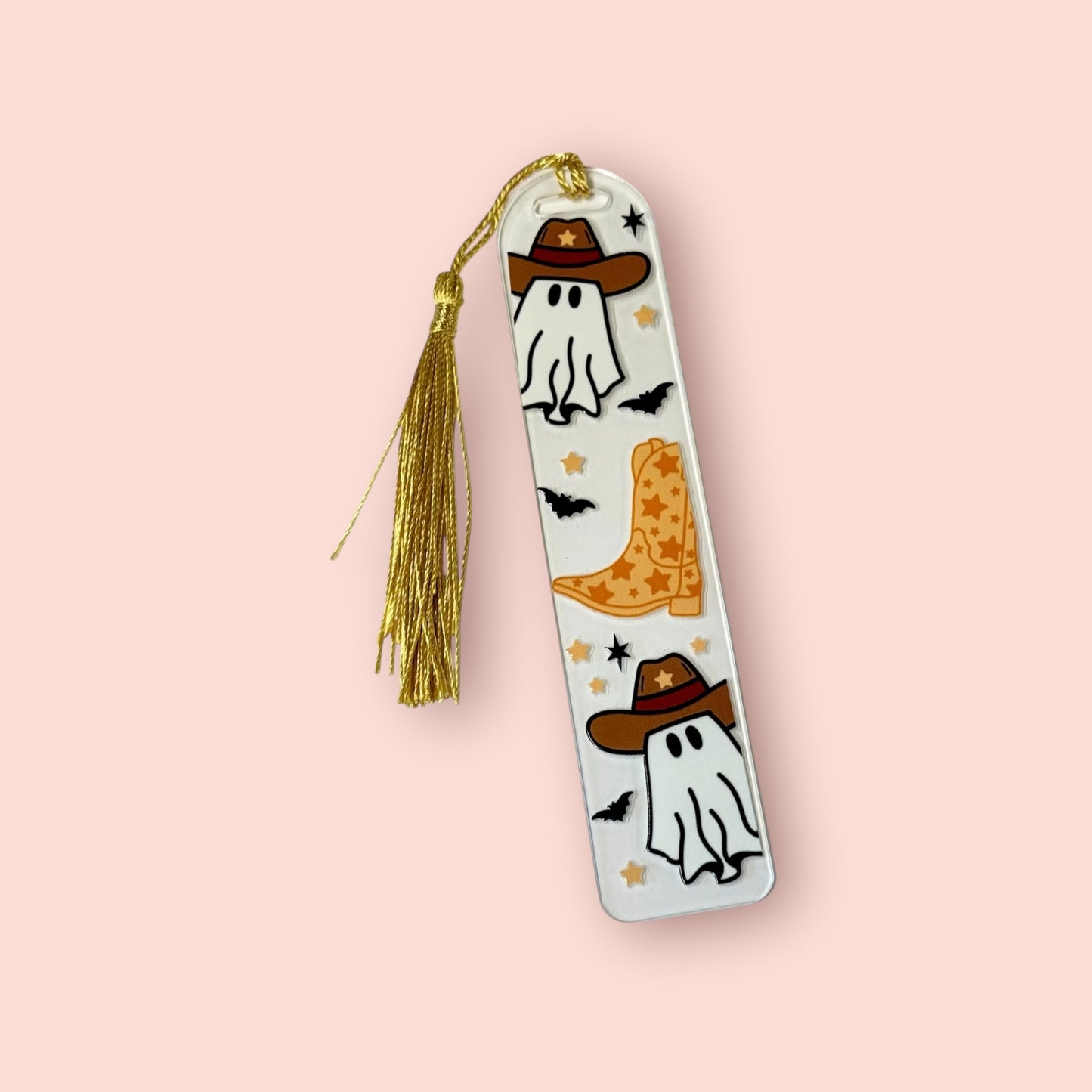 Cowboy Ghosty Acrylic Bookmark