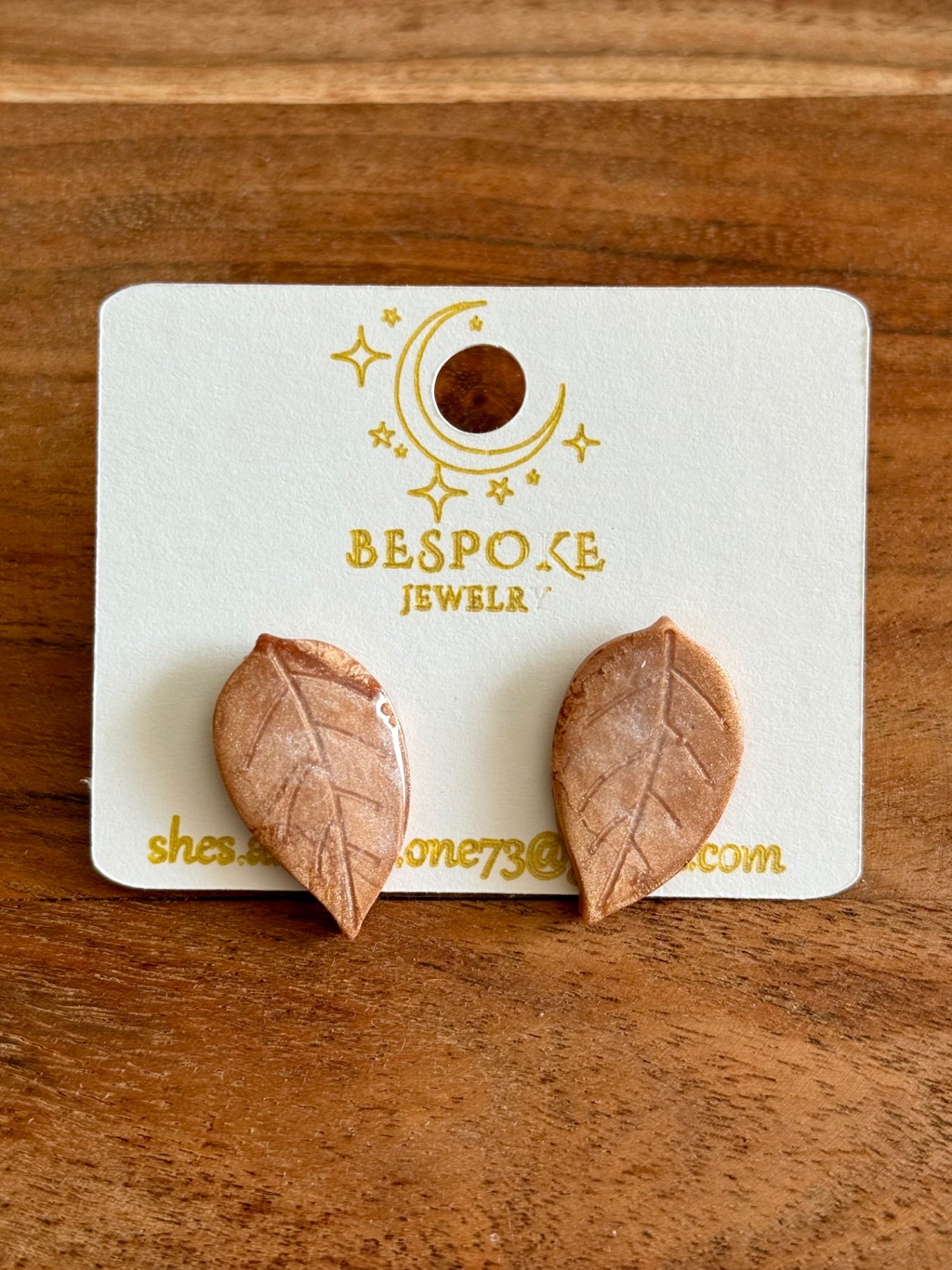 Leaf Polymer Clay Earrings