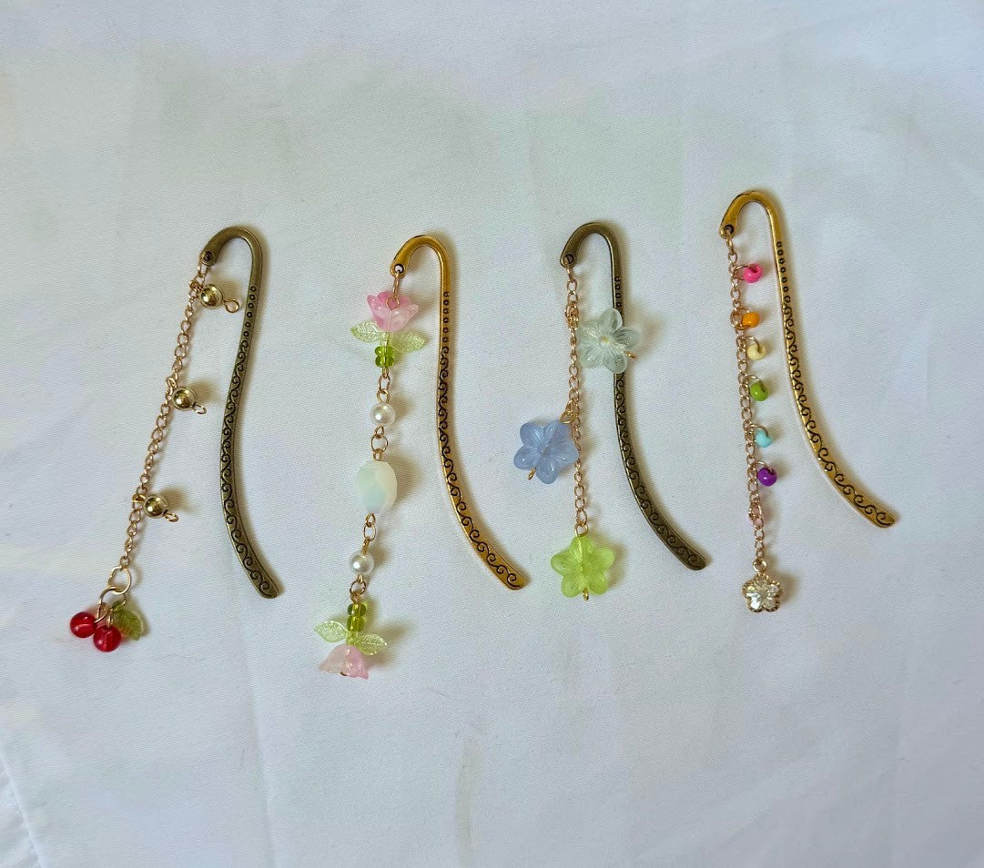 Beaded Rainbow Charm Bookmark
