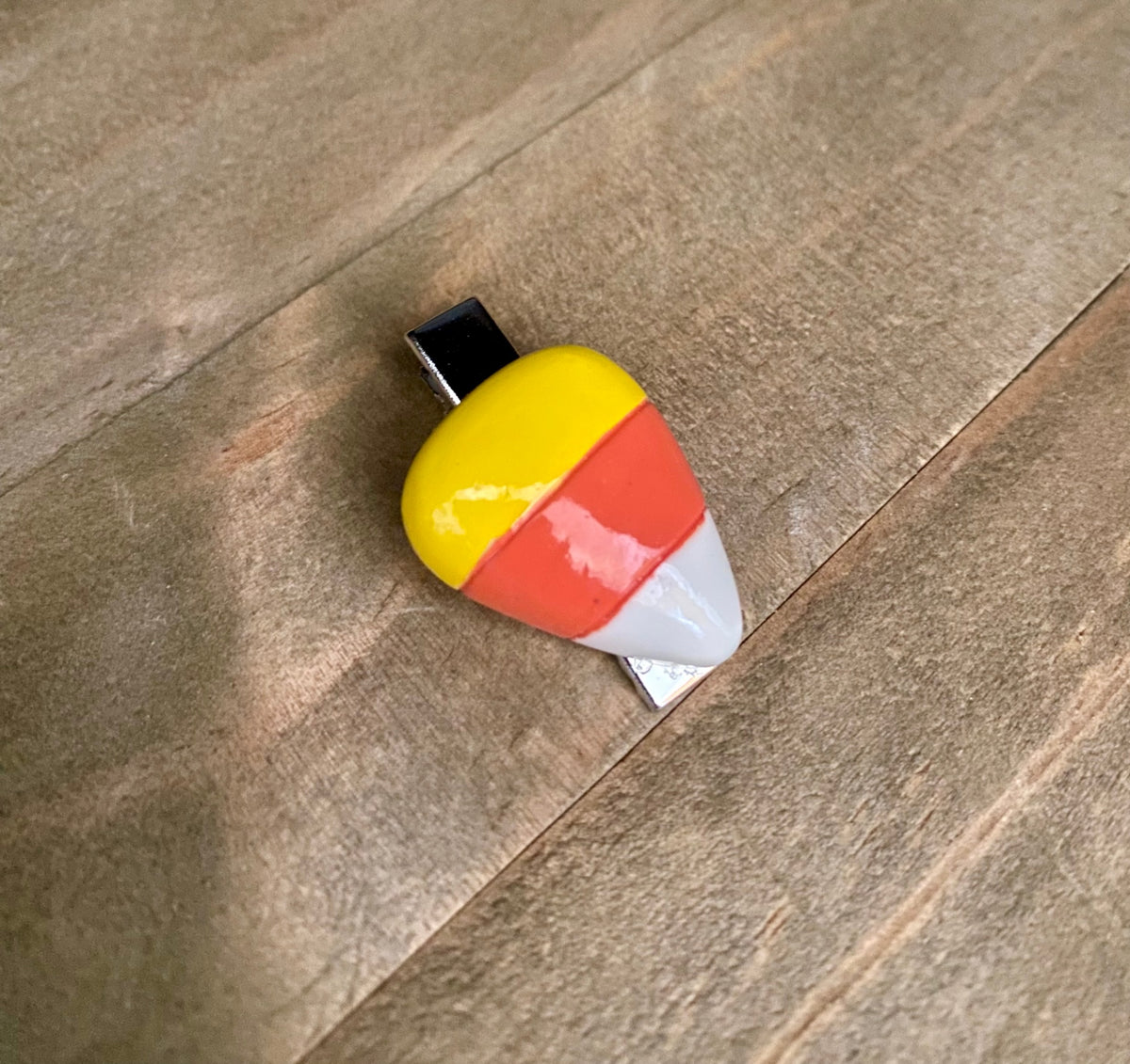 042 - Kids Candy Corn Hair Clip