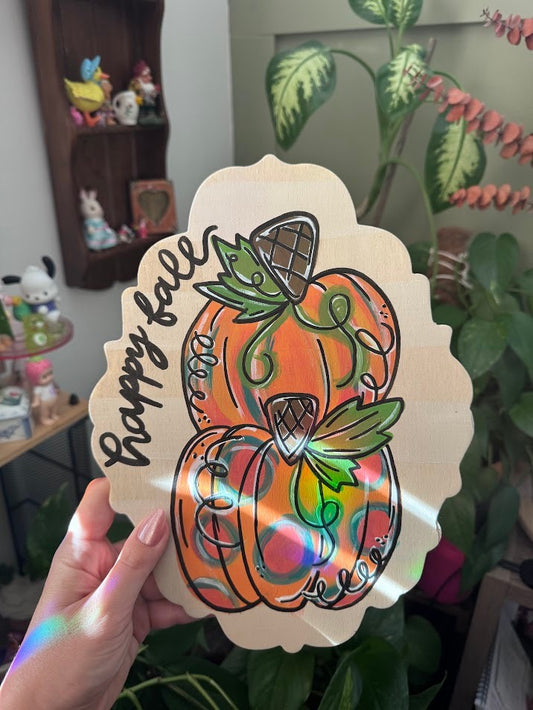 Handpainted Fall Sign – Cozy Autumn Decor