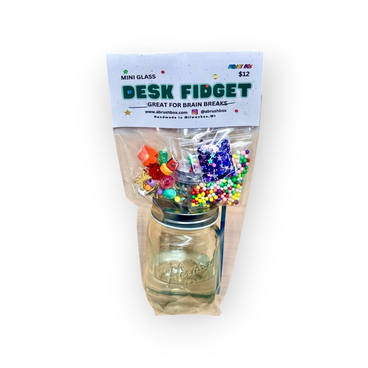 Mini Glass Desk Fridget DIY Jar