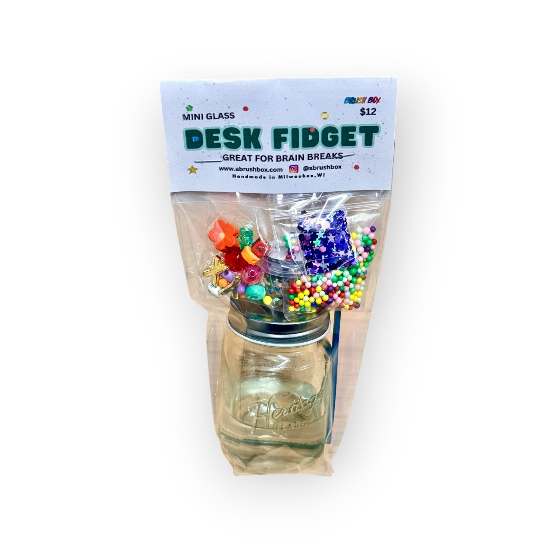 Mini Glass Desk Fridget DIY Jar