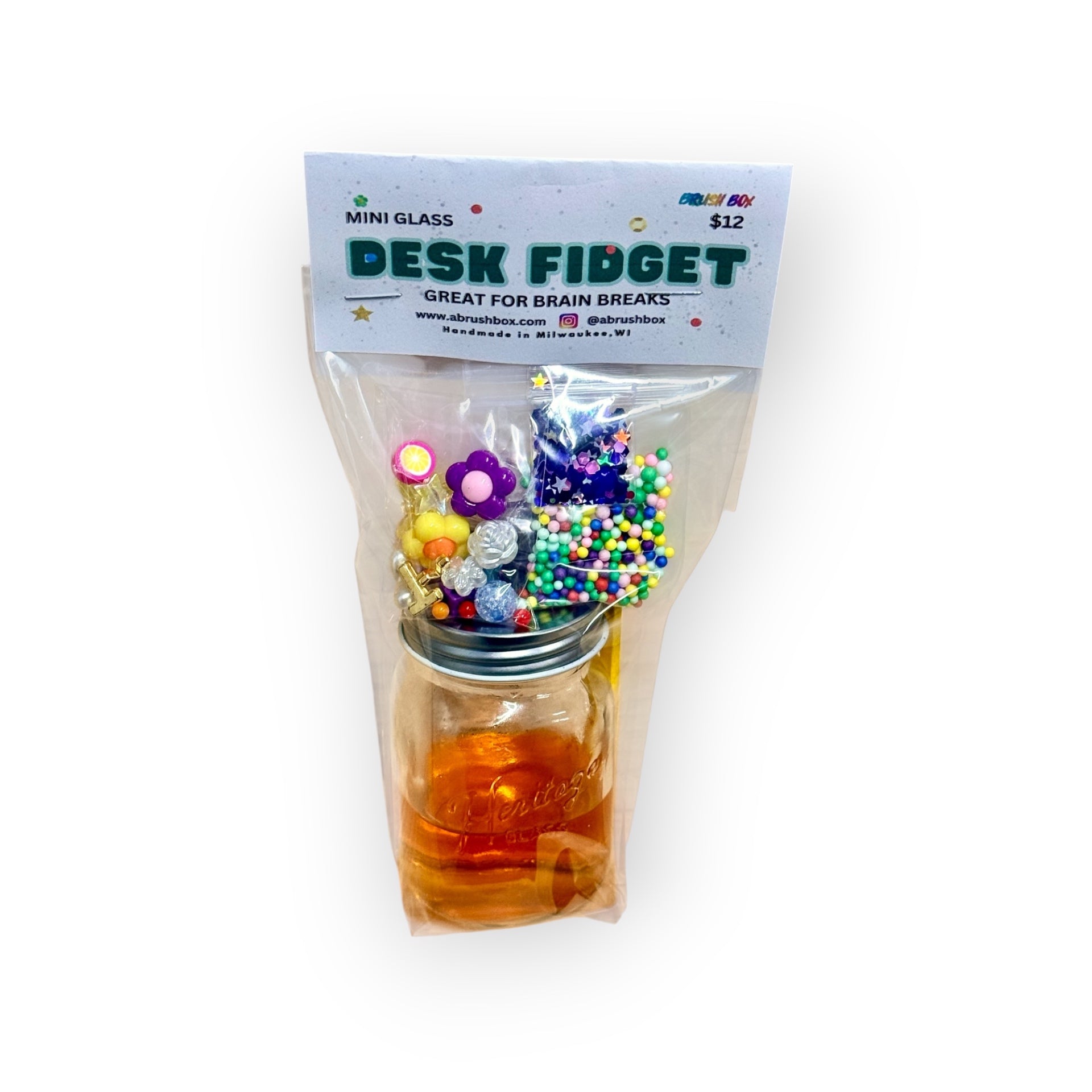 Mini Glass Desk Fridget DIY Jar