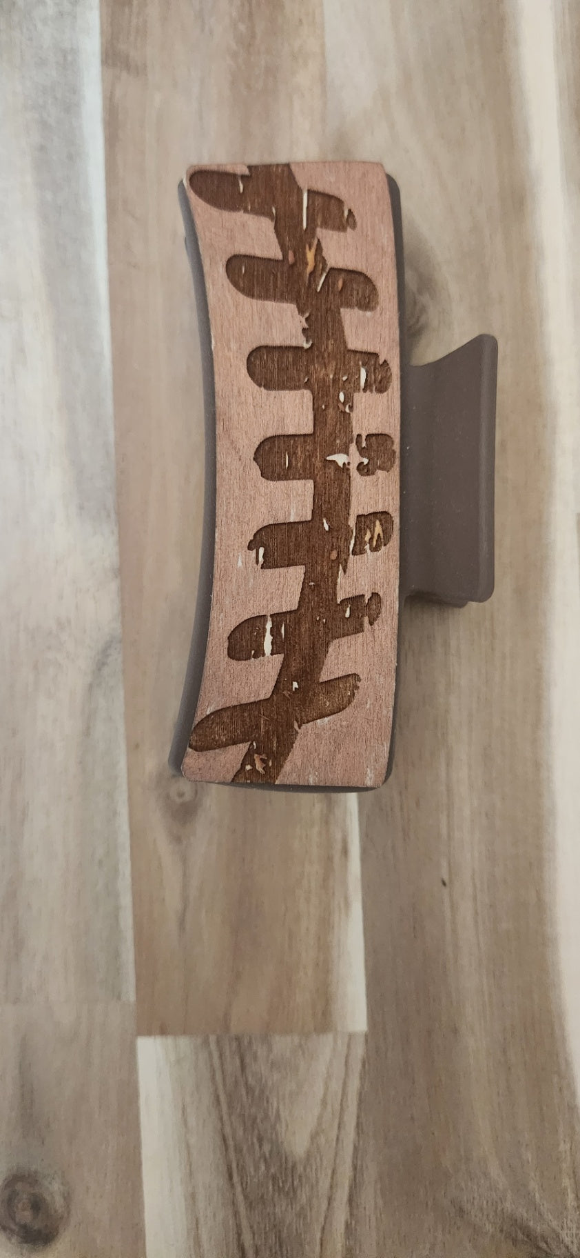 Large Football theme claw clip
