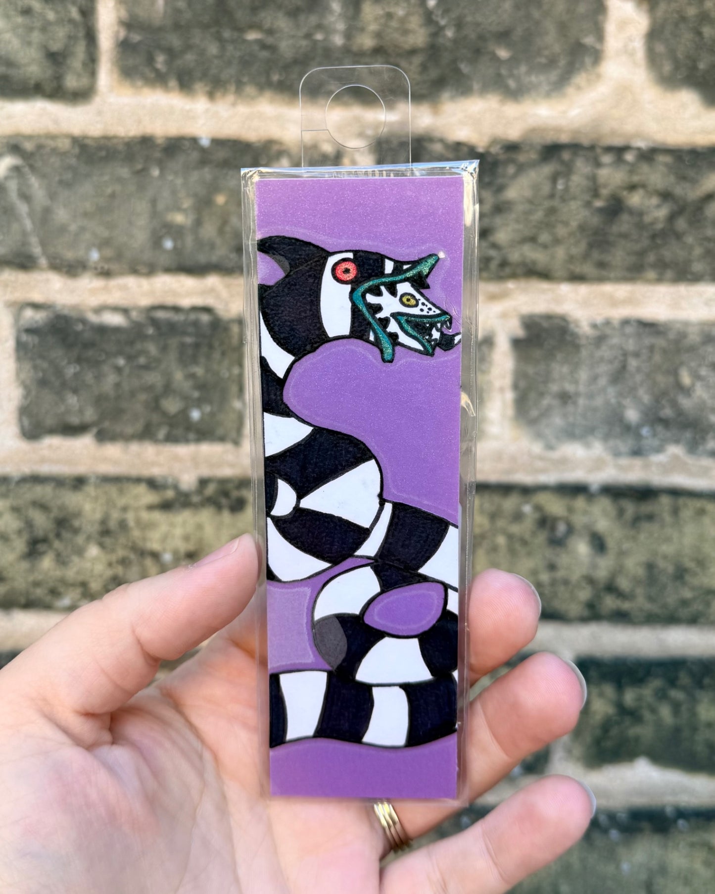 Beetlejuice Inspired Serpen tHand-Drawn Bookmark