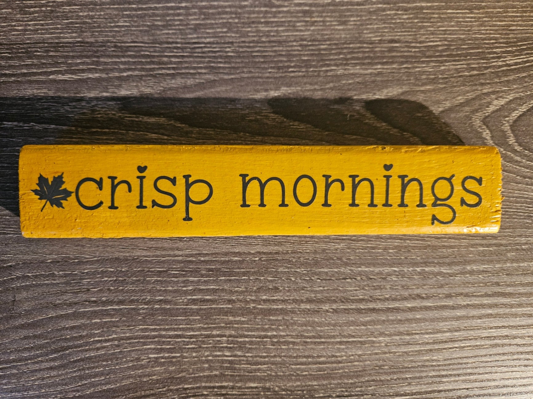 Crisp mornings