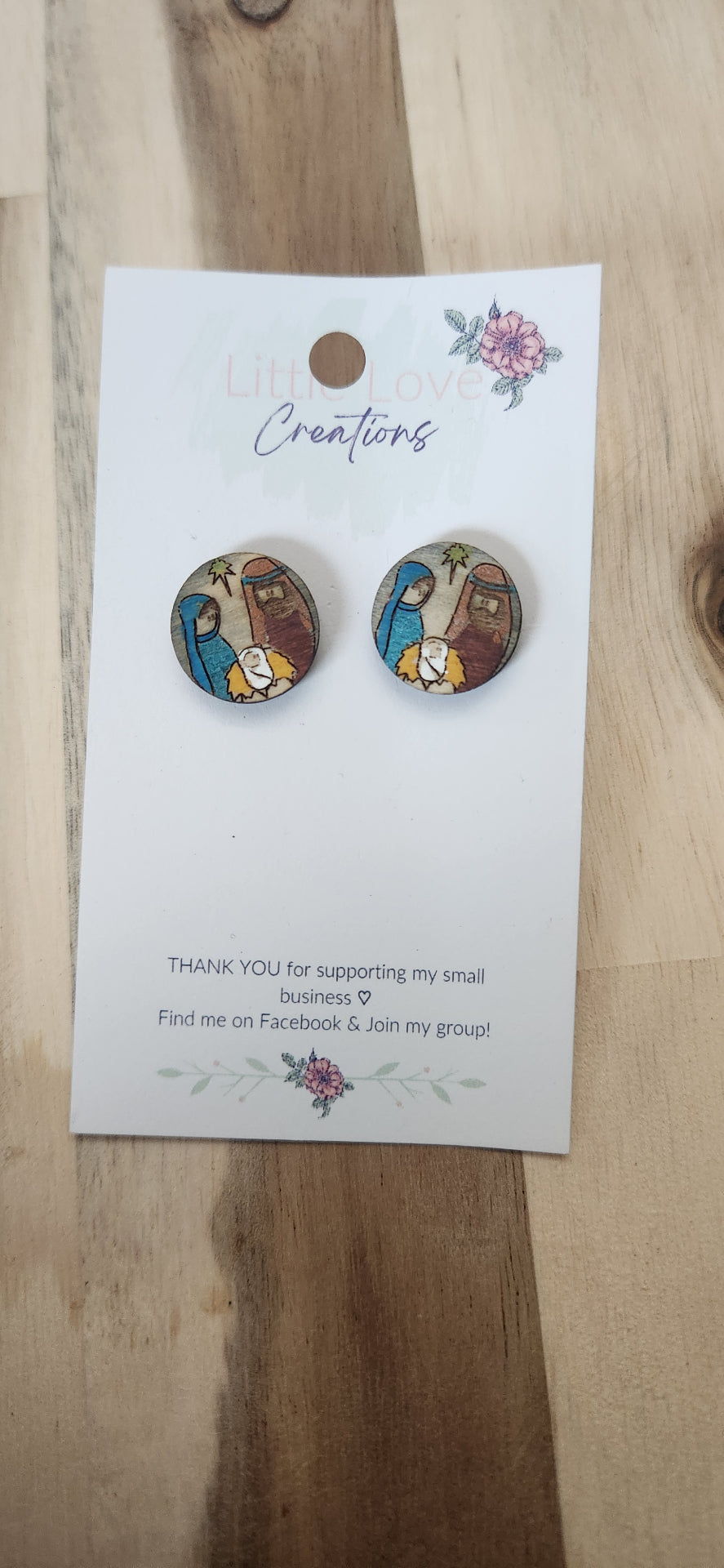 Nativity Scene Studs