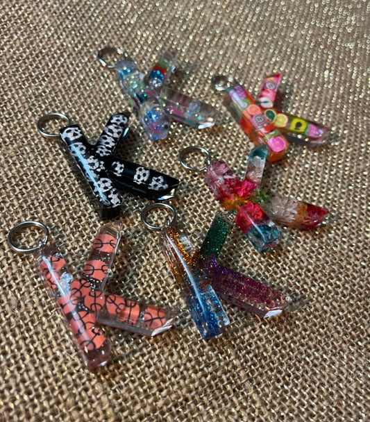 One-of-a-Kind Keychain Letter