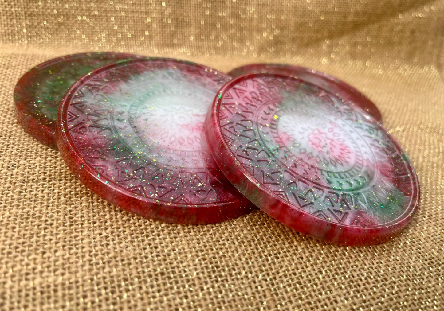 Holiday Sparkle Coaster Set