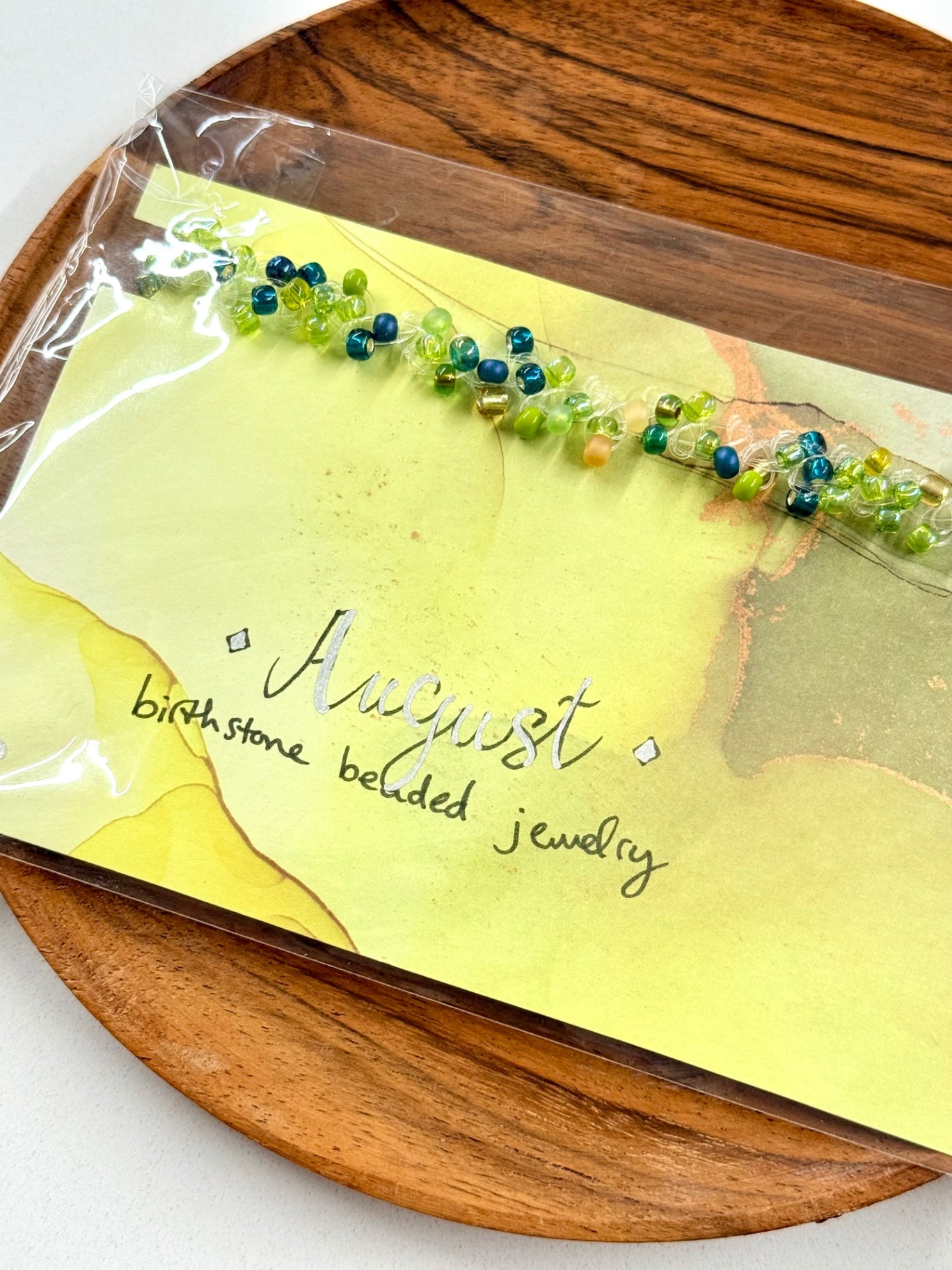 August Birthstone Peridot Twisted Beaded Multiwear Jewelry