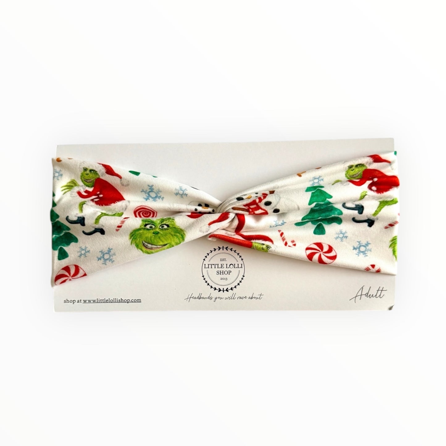 Holiday Mischief Green Character Headband