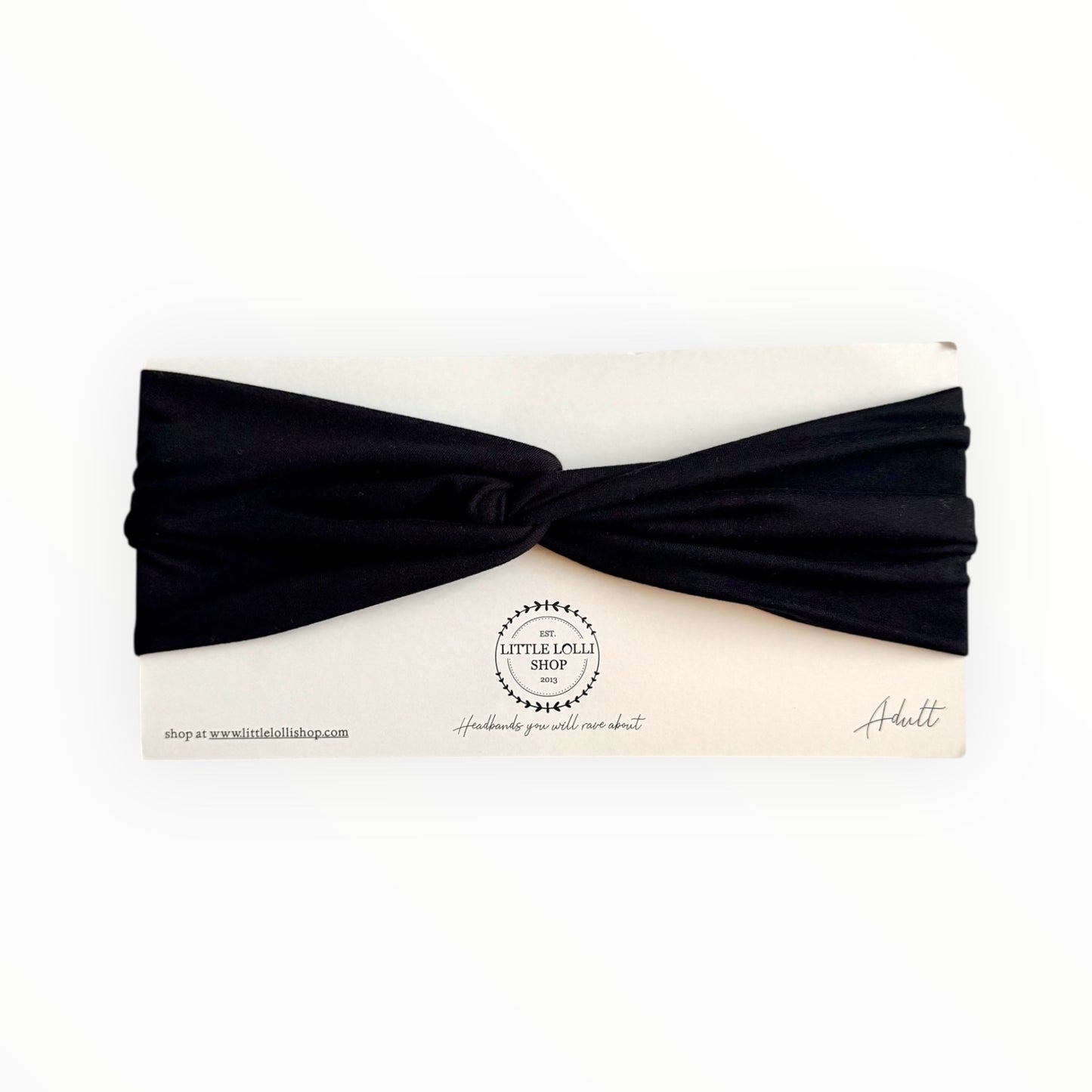 Black Slick Headband