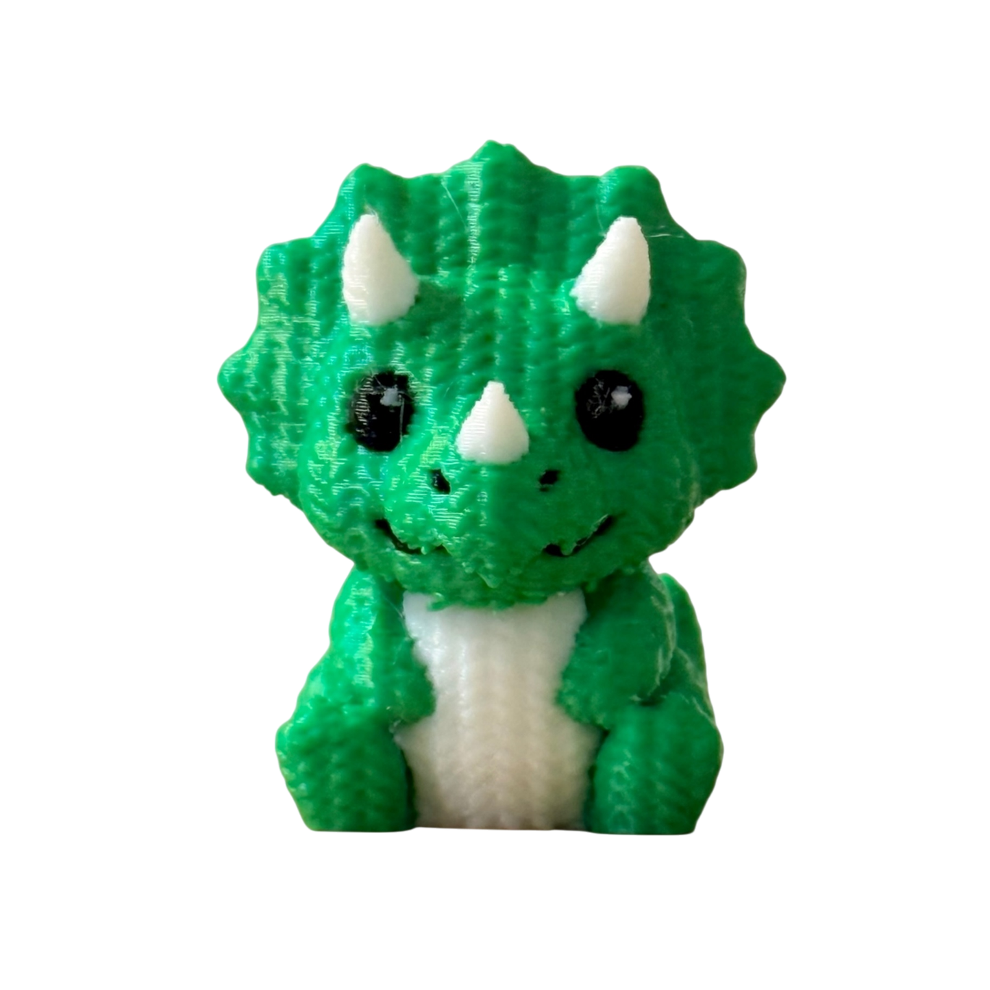044 - 3D Printed Green Triceratops Dino