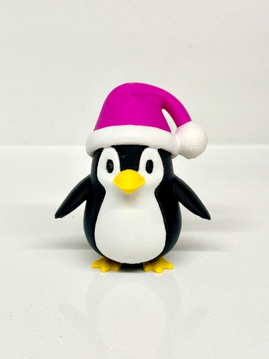 044 - 3D Printed Christmas Penguin - Pink