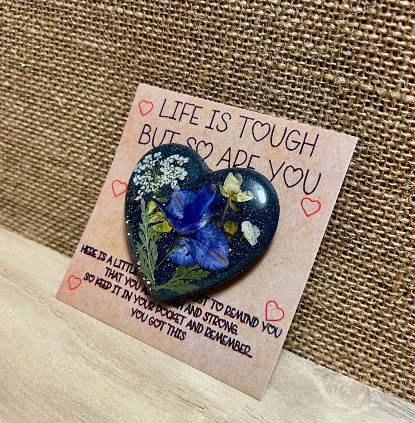 Midnight Bloom Resin Badge Reel