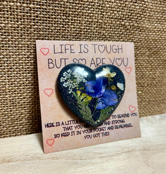 Midnight Bloom Resin Badge Reel